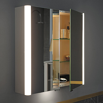 Шкаф зеркальный Burgbad LAVO 2.0 SPOW072 G0227 F5045 16х65,5х72см с подсветкой