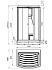 Душевая кабина RADOMIR ДИАНА 1-00-6-0-0-0620 108х140х228см стекло прозрачное