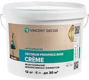 Декоративное покрытие VINCENT DECOR Decorum Provence base Crème Многообразие декоративных эффектов 6кг