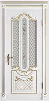 Межкомнатная дверь Владимирская фабрика дверей Classic Alexandria Polar Pg Art Cloud Эмаль 900х2000мм остеклённая