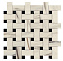 Керамическая мозаика Atlas Concord Италия Marvel Dream AOVJ Bianco Fantastico Basket Weave Matt 30,5х30,5см 0,558кв.м.
