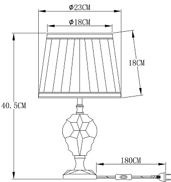 Настольная лампа Arte Lamp CAPELLA A4024LT-1CC 40Вт E14