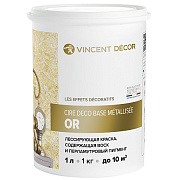 Декоративное покрытие VINCENT DECOR Cire deco base Métallisée Or Придаёт поверхности цвет золота 0,8кг