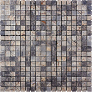 Мозаика Mir Mosaic Adriatica 7M024-15P голубой/жёлтый мрамор 30,5х30,5см 0,93кв.м.