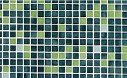 Стеклянная мозаика Ezzari VERDE №8 белый/зелёный 31,3х49,5см 2кв.м.