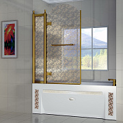 Стеклянная шторка на ванну RADOMIR Лоренцо Великолепный 1-08-0-0-0-105 155х120см