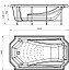 Ванна акриловая RADOMIR Эстелона 4-01-0-0-1-409 110х190см отдельностоящая