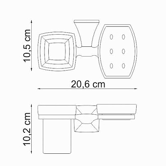 Набор аксессуаров для ванной WASSERKRAFT Wern K-2500 K-2526 хром 2 предметов