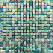 Мозаика Mir Mosaic Pastel 4PST-031 голубой/зелёный/фиолетовый мрамор/стекло 29,8х29,8см 0,89кв.м.