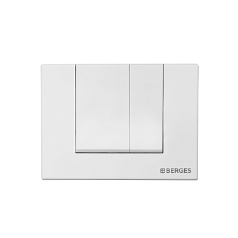 Кнопка для инсталляции BERGES NOVUM S4 soft touch белая