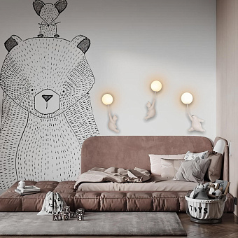 Светильник настенный Loft It Teddy 10030W/C 40Вт G9