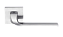 Дверная ручка нажимная COLOMBO Isy BL11 RSB матовый хром