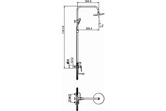 Душевая система Maxonor MN2471D хром