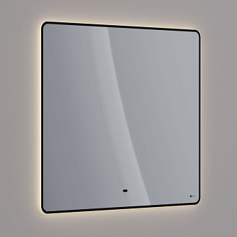 Зеркало LEMARK Mioblack LM90ZM-black 80х90см с подсветкой