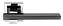 Дверная ручка нажимная MORELLI SHAPE MH-38 SN/BN-S белый никель/чёрный никель