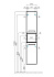 Шкаф подвесной Акватон Лофт Фабрик 1A242803LTDU0 30х34х70см дуб эндгрейн