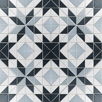 Керамическая мозаика Starmosaic Homework TR2-BLM-BL1 Albion Star Blue 27,5х27,5см 1,52кв.м.