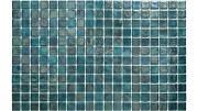Стеклянная мозаика Ezzari Jade TES77427 голубой/синий 31,3х49,5см 2кв.м.
