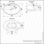 Раковина накладная MELANA 7167-805 60х39см