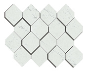 Керамическая мозаика Atlas Concord Италия MARVEL STONE AS4A Stone Carrara Pure Mosaico Esagono 3D 28,2х35,3см 0,6кв.м.