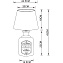Настольная лампа Arte Lamp ISOLA A4272LT-1GY 40Вт E27
