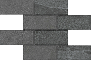 Керамическая мозаика ESTIMA Terra Mosaic/LN03_NS/TE03_NS/28,6x35/BricksBig Antracite 28,6х35см 1,001кв.м.
