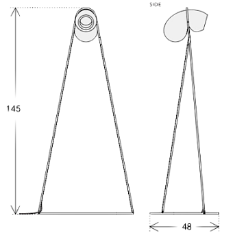 Торшер ImperiumLOFT White glass trap 85489-22 10Вт G4