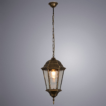 Светильник фасадный Arte Lamp GENOVA A1204SO-1BN 75Вт IP44 E27 золотой/чёрный