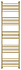 Полотенцесушитель СУНЕРЖА Богема+ прямая 032-0220-1950 золото матовое