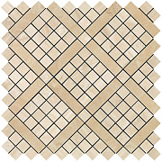 Керамическая мозаика Atlas Concord Италия Marvel Pro 9MVA Travertino Alabastrino Diagonal Mosaic 30,5х30,5см 0,558кв.м.