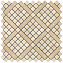 Керамическая мозаика Atlas Concord Италия Marvel Pro 9MVA Travertino Alabastrino Diagonal Mosaic 30,5х30,5см 0,558кв.м.