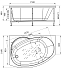 Ванна акриловая RADOMIR Мэри 2-78-0-2-1-213 150х105см угловая