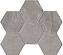 Керамическая мозаика ESTIMA Terra Mosaic/LN02_NS/TE02_NS/25x28,5/Hexagon Gray 25х28,5см 0,713кв.м.