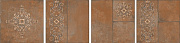 Матовый керамогранит KERAMA MARAZZI Каменный остров SG926400N коричневый декорированный 30х30см 1,44кв.м.