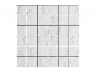 Керамическая мозаика ESTIMA Supreme Mosaic/SM01_NS/SM01_PS/30x30x10/5x5 platinum 30х30см 0,09кв.м.