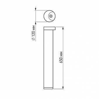 Светильник ландшафтный Arlight LGD-Round 020337 12Вт IP54 LED чёрный