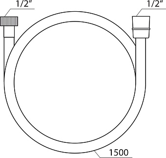 Душевой шланг RAVAK X07P337 200см