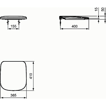 Сиденье для унитаза IDEAL STANDARD T318301 с микролифтом