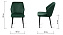 Кухонный стул AERO 50х63х82см велюр/сталь Dark Green