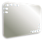 Зеркало Azario Эмбер LED-00002506 68,5х91,5см с подсветкой