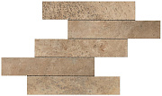 Керамическая мозаика Atlas Concord Италия Aix A0UF Beige Brick Tumbled 37х37см 1,095кв.м.