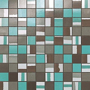Керамическая мозаика Atlas Concord Италия Dwell 9DMT Turquoise Mosaico 30,5х30,5см 0,558кв.м.