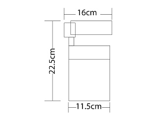 Трековый светильник Arte Lamp ATTENTO A5750PL-1BK 50Вт LED чёрный для однофазного трека