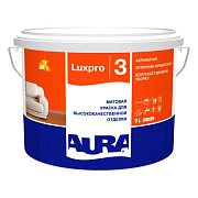 Краска для минеральных поверхностей латексная Aura(Eskaro) Luxpro 3 основа TR 9л